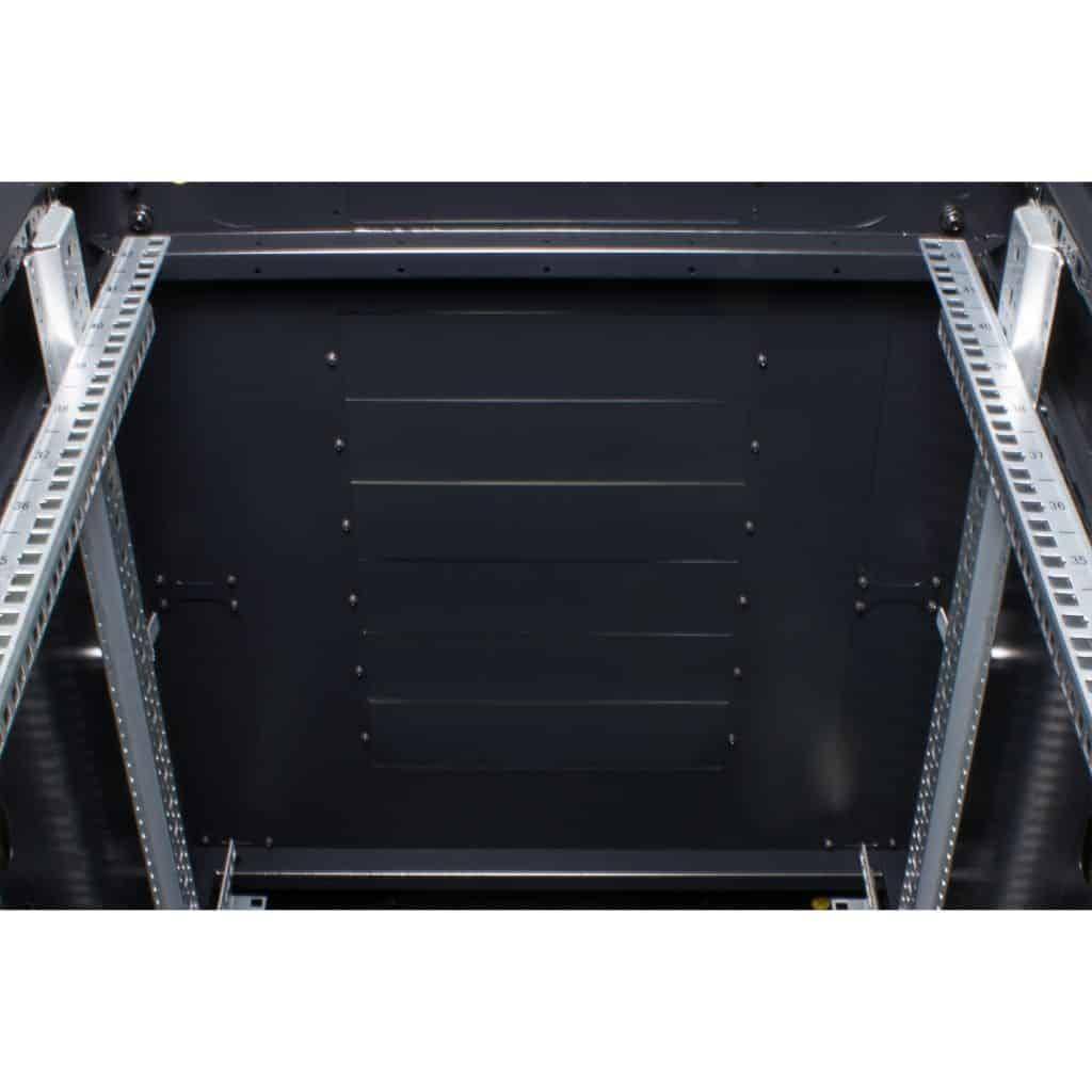 Rockstable 15HE 19 Zoll Serverschrank Netzwerkschrank (BxTxH) 600x1000x770mm mit Gitternetztüren - T