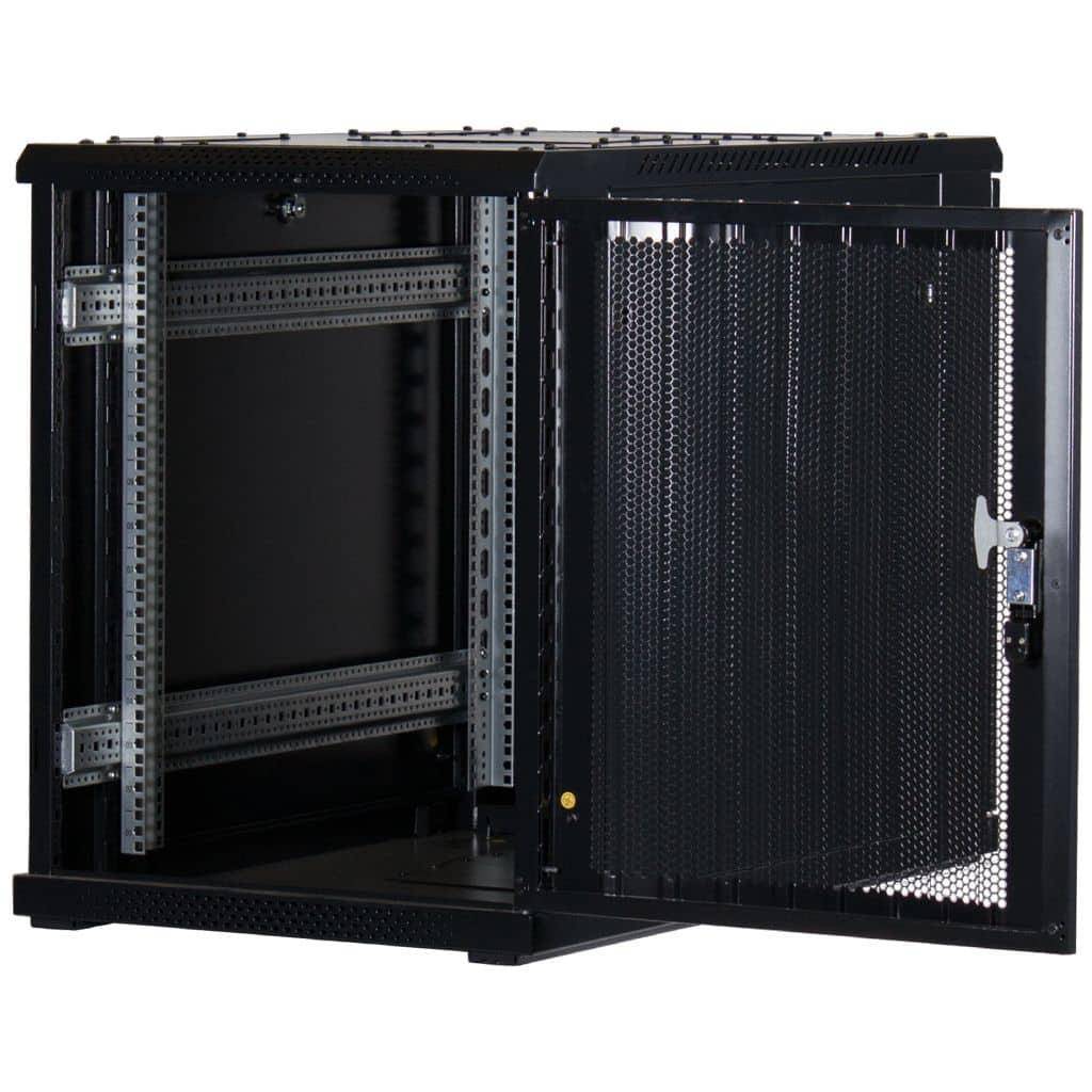 Rockstable 15HE 19 Zoll Serverschrank Netzwerkschrank (BxTxH) 600x1000x770mm mit Gitternetztüren - T