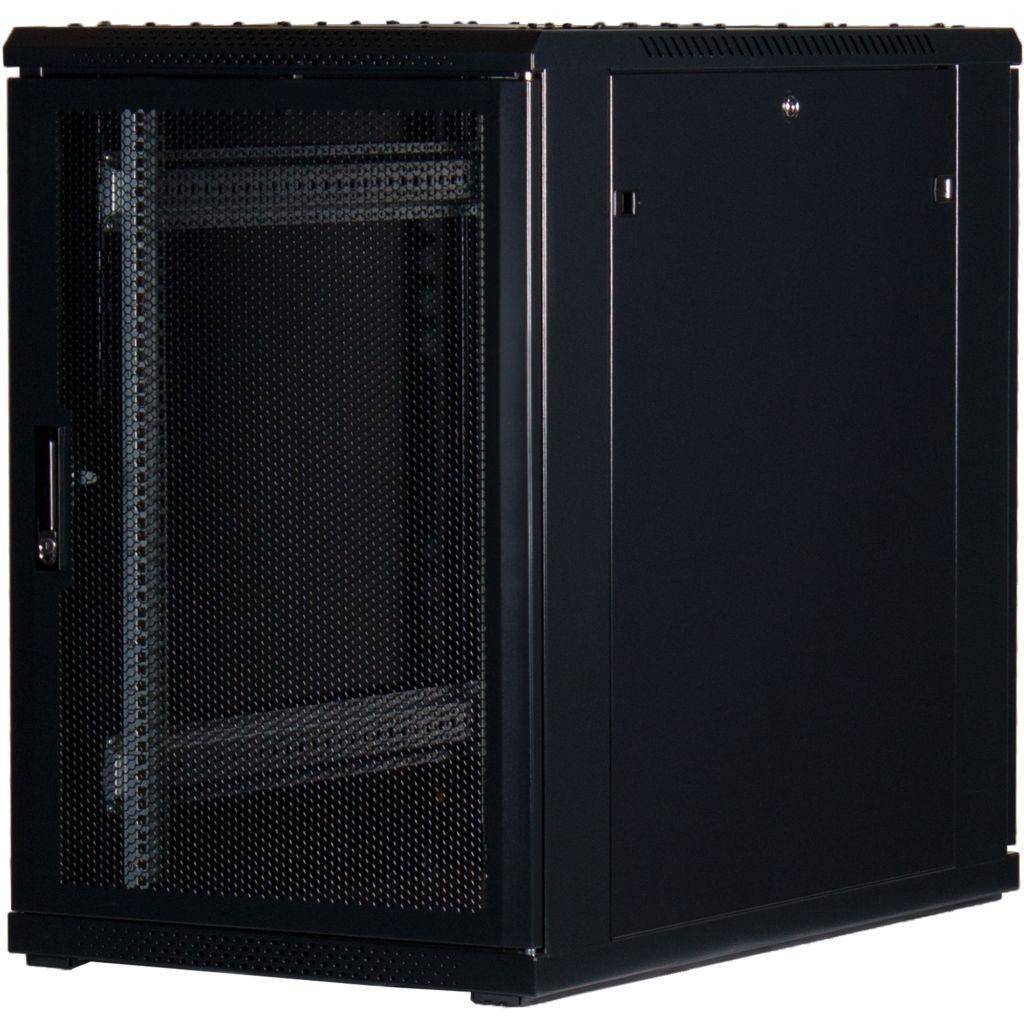 Rockstable 18HE 19 Zoll Serverschrank Netzwerkschrank (BxTxH) 600x1000x900mm mit Gitternetztüren - T