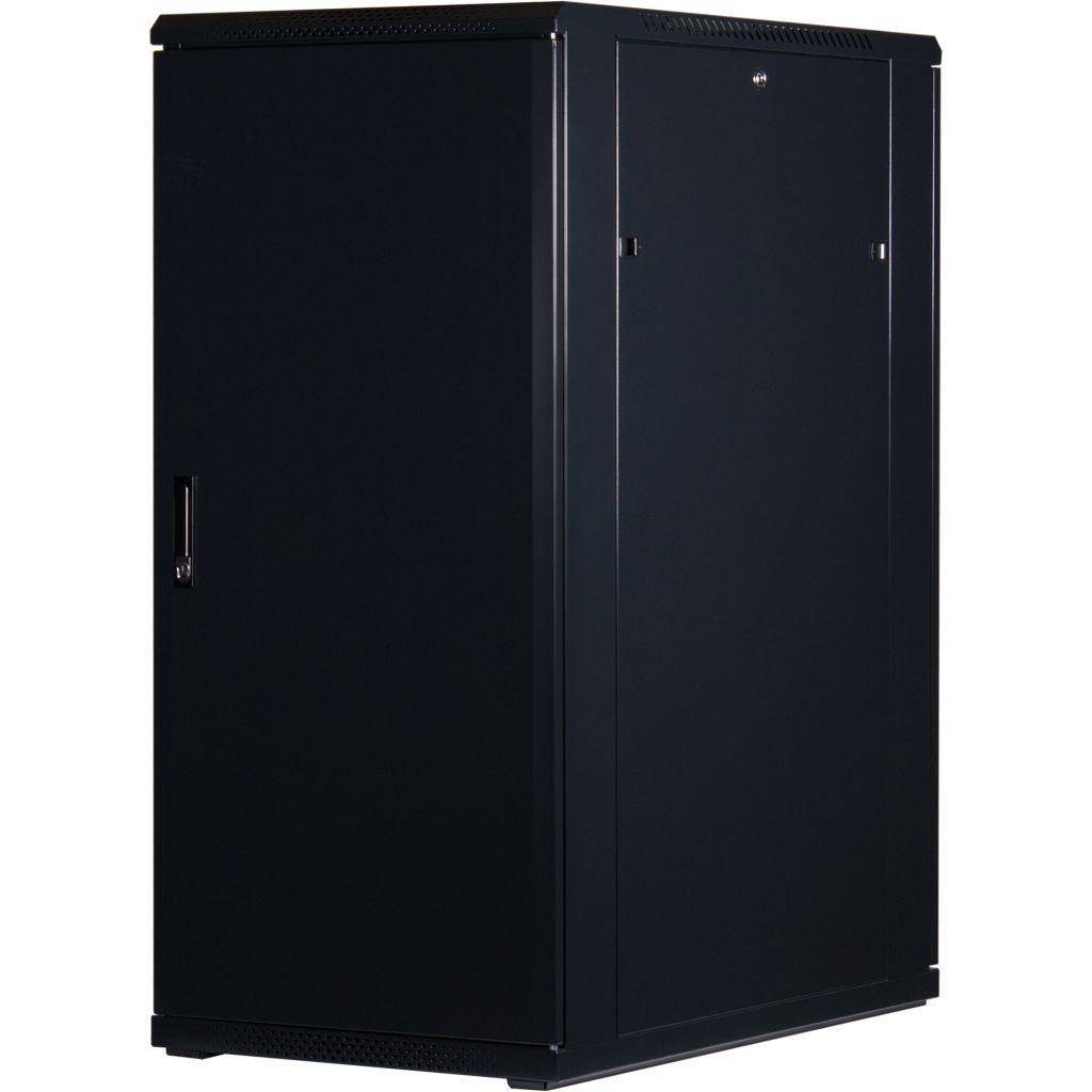 Rockstable 27HE 19 Zoll Serverschrank Netzwerkschrank (BxTxH) 600x1000x1400mm mit Glastür - Türansch