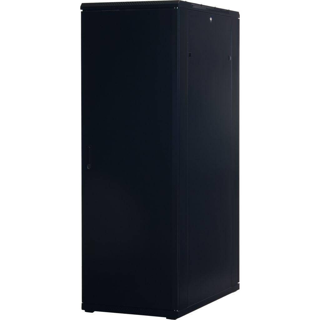 Rockstable 37HE 19 Zoll Serverschrank Netzwerkschrank (BxTxH) 600x1000x1800mm mit Glastür - Türansch
