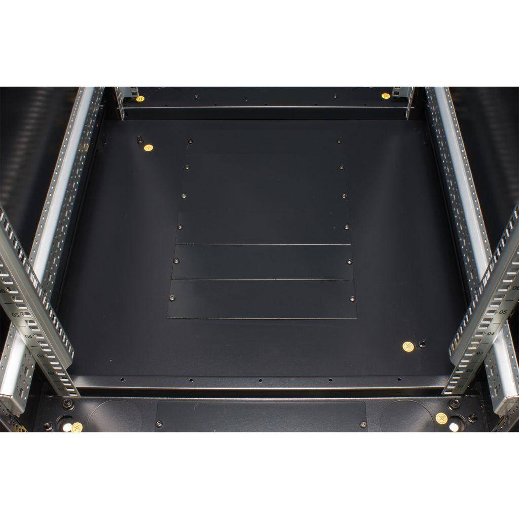 Rockstable 32HE 19 Zoll Serverschrank Netzwerkschrank (BxTxH) 600x800x1600mm mit Glastür - Türanschlag wechselbar - Türen und Seitenwände abnehmba