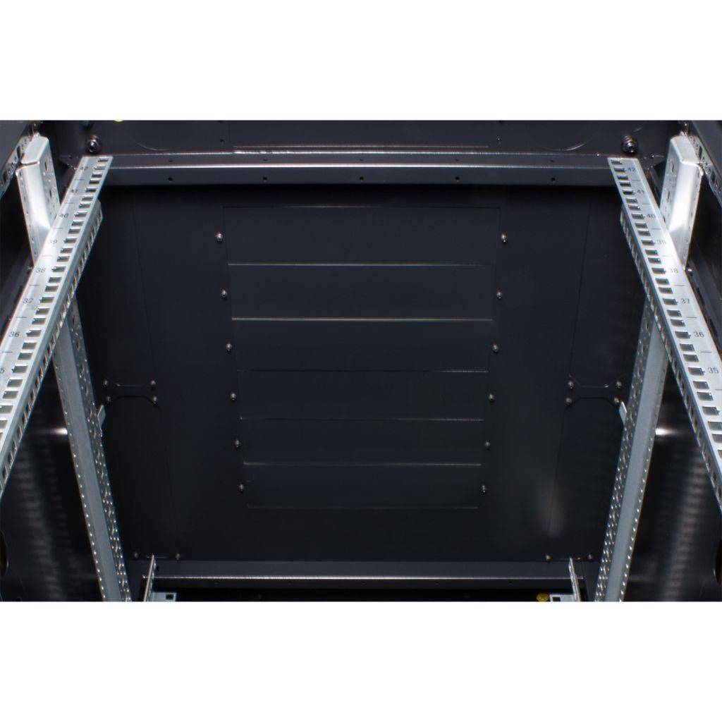 Rockstable 42HE 19 Zoll Serverschrank Netzwerkschrank (BxTxH) 600x1000x2000mm mit Gitternetztüren -