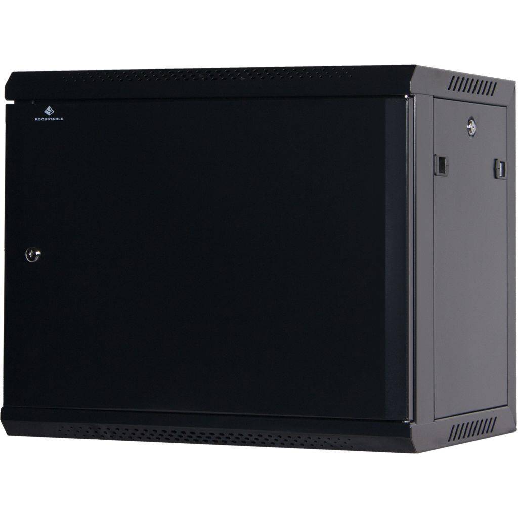 Rockstable 9HE Netzwerkschrank, Serverschrank - 19 Zoll Wandmontage - (BxTxH) 600x440x503mm mit Stah