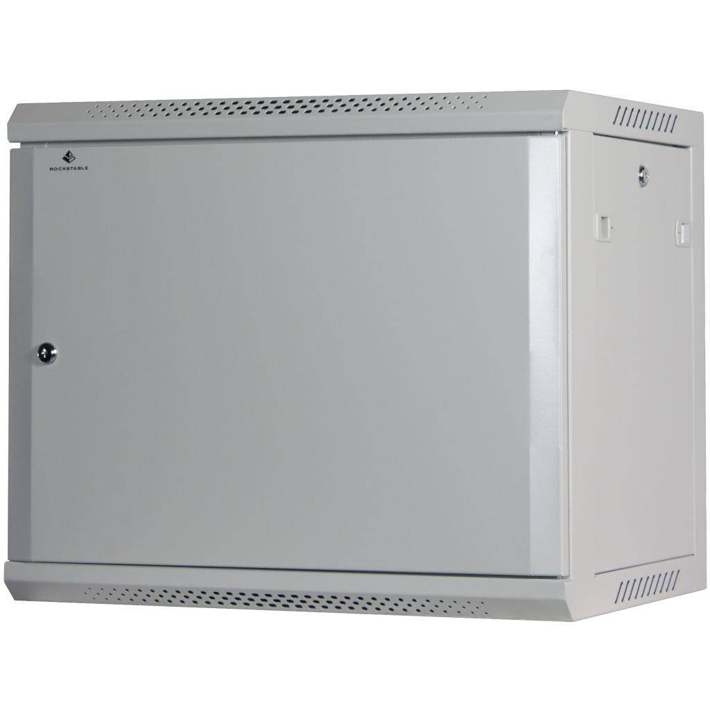 Rockstable 9HE Netzwerkschrank, Serverschrank - 19 Zoll Wandmontage - (BxTxH) 600x440x503mm mit Stah