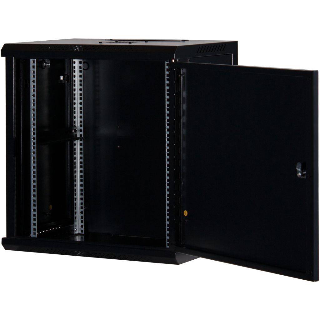 Rockstable 12HE Netzwerkschrank, Serverschrank - 19 Zoll Wandmontage - (BxTxH) 600x440x637mm mit Sta