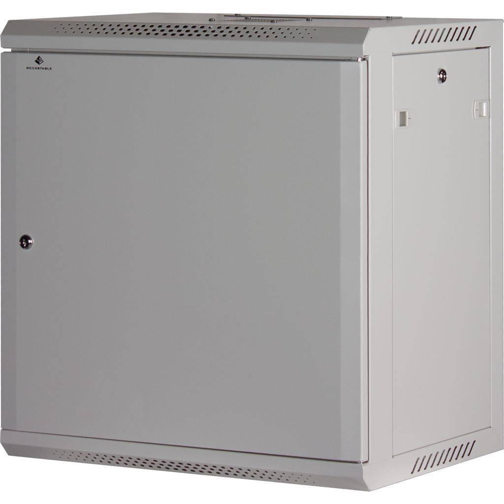 Rockstable 12HE Netzwerkschrank, Serverschrank - 19 Zoll Wandmontage - (BxTxH) 600x440x637mm mit Sta
