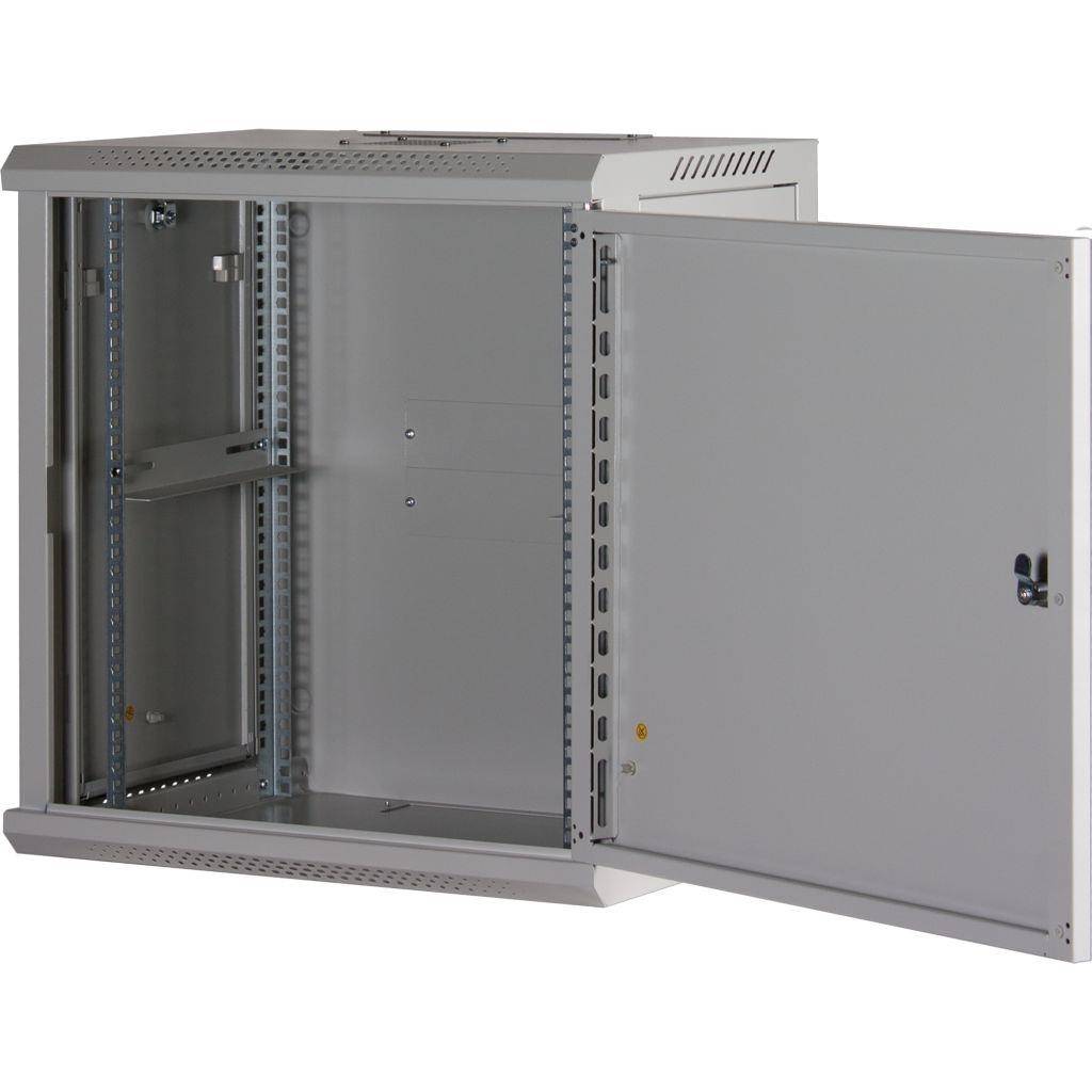 Rockstable 12HE Netzwerkschrank, Serverschrank - 19 Zoll Wandmontage - (BxTxH) 600x440x637mm mit Sta