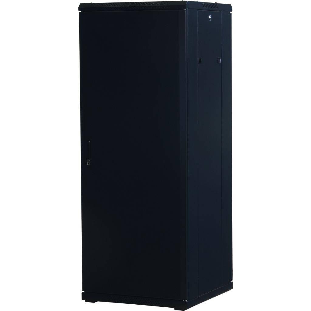 Rockstable 32HE 19 Zoll Serverschrank Netzwerkschrank (BxTxH) 600x600x1600mm mit Glastür - Türanschl