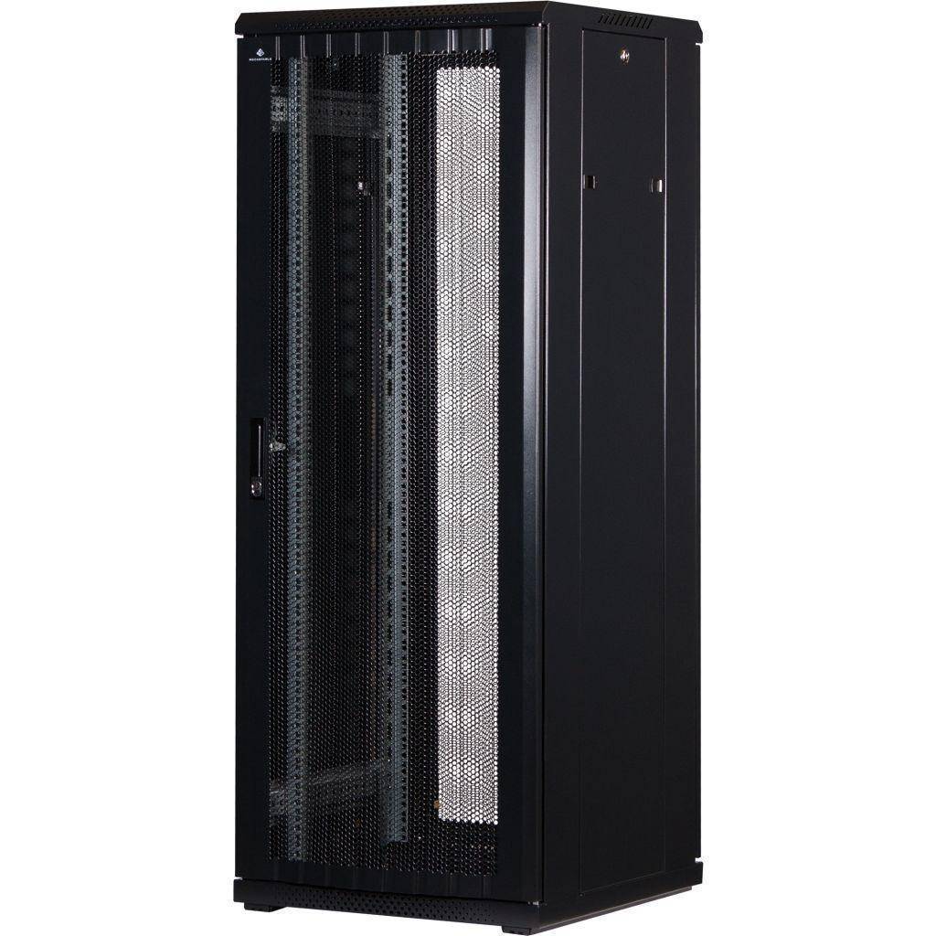 Rockstable 32HE 19 Zoll Serverschrank Netzwerkschrank (BxTxH) 600x600x1600mm mit Gitternetztüren - T