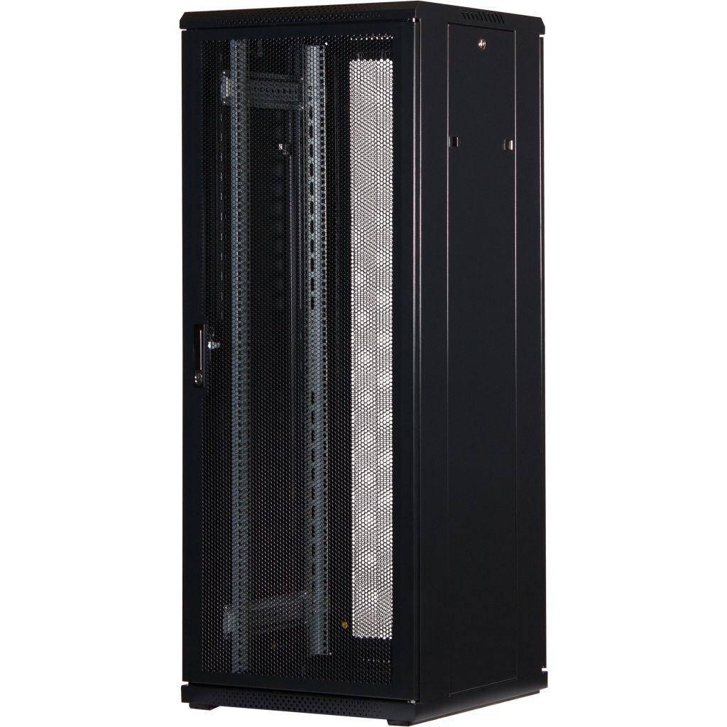 Rockstable 32HE 19 Zoll Serverschrank Netzwerkschrank (BxTxH) 600x600x1600mm mit Gitternetztüren - T