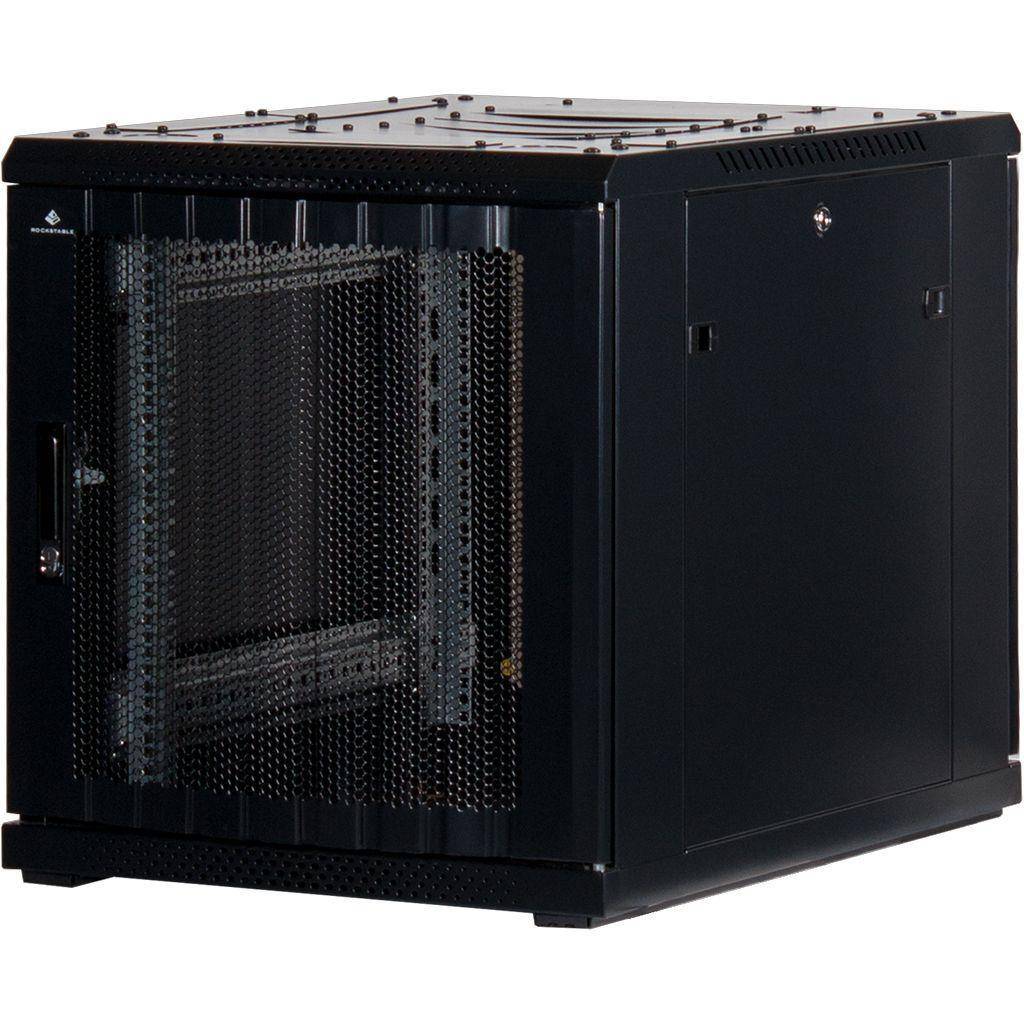 Rockstable 12HE 19 Zoll Serverschrank Netzwerkschrank (BxTxH) 600x800x637mm mit Gitternetztüren - Tü