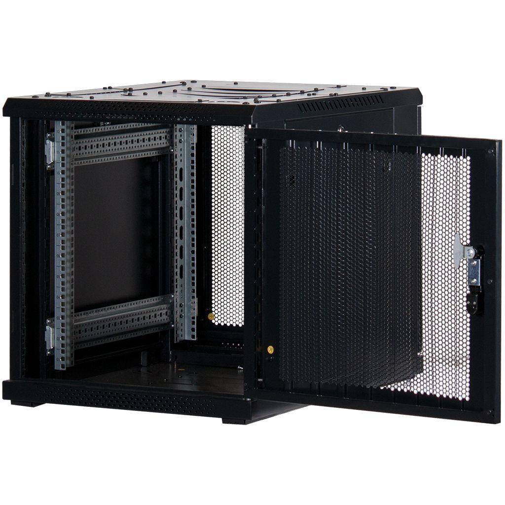 Rockstable 12HE 19 Zoll Serverschrank Netzwerkschrank (BxTxH) 600x800x637mm mit Gitternetztüren - Tü