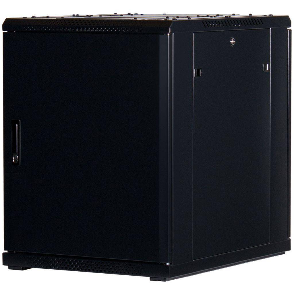 Rockstable 15HE 19 Zoll Serverschrank Netzwerkschrank (BxTxH) 600x800x770mm mit Glastür - Türanschla