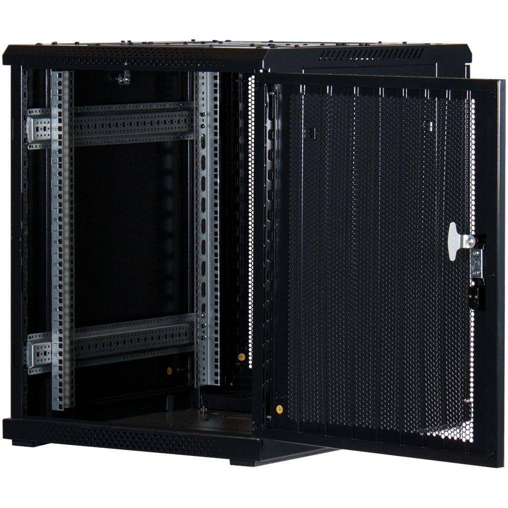 Rockstable 15HE 19 Zoll Serverschrank Netzwerkschrank (BxTxH) 600x800x770mm mit Gitternetztüren - Tü