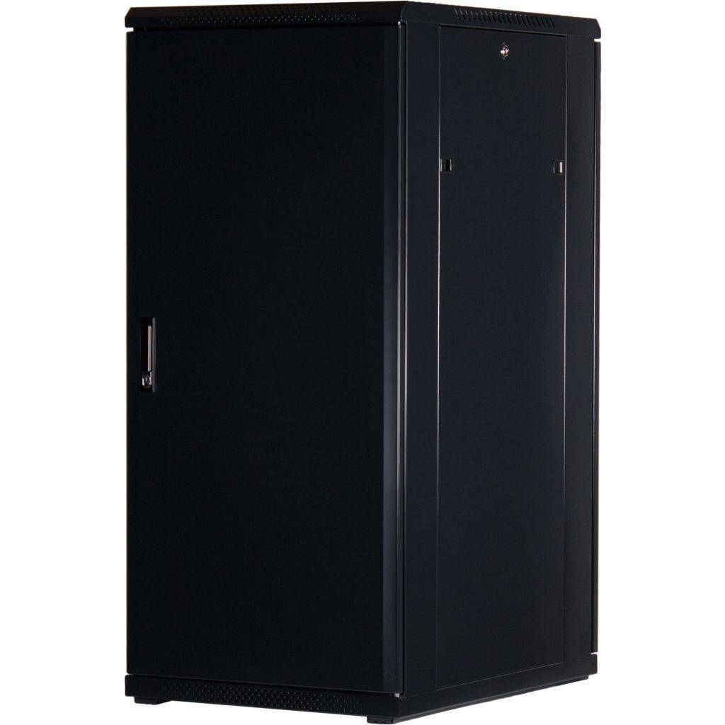 Rockstable 27HE 19 Zoll Serverschrank Netzwerkschrank (BxTxH) 600x800x1400mm mit Glastür - Türanschl