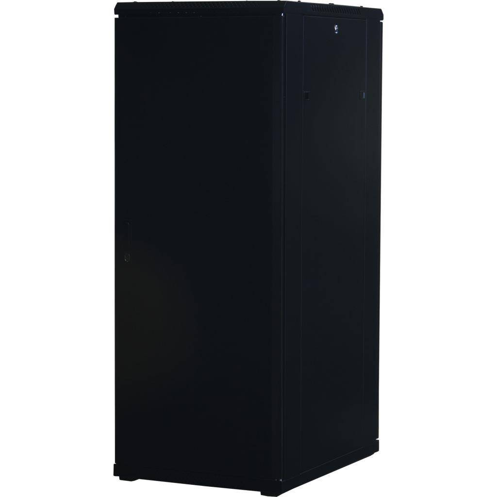 Rockstable 32HE 19 Zoll Serverschrank Netzwerkschrank (BxTxH) 600x800x1600mm mit Glastür - Türanschlag wechselbar - Türen und Seitenwände abnehmba