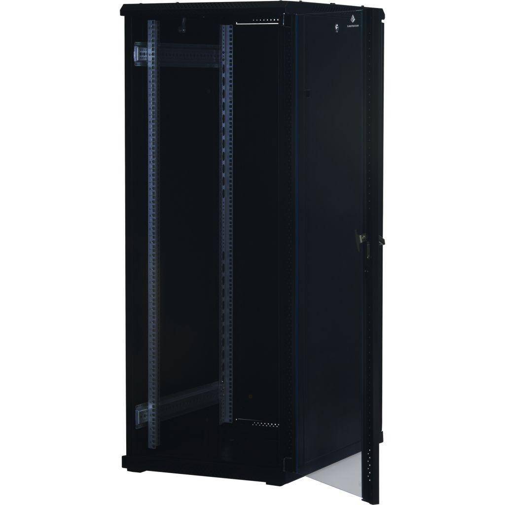 Rockstable 32HE 19 Zoll Serverschrank Netzwerkschrank (BxTxH) 600x800x1600mm mit Glastür - Türanschl