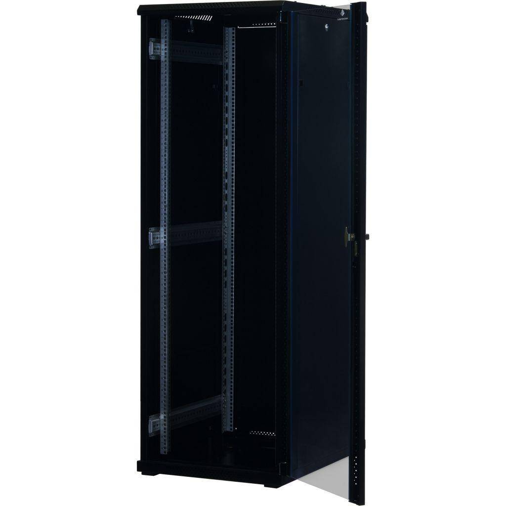 Rockstable 37HE 19 Zoll Serverschrank Netzwerkschrank (BxTxH) 600x800x1800mm mit Glastür - Türanschl