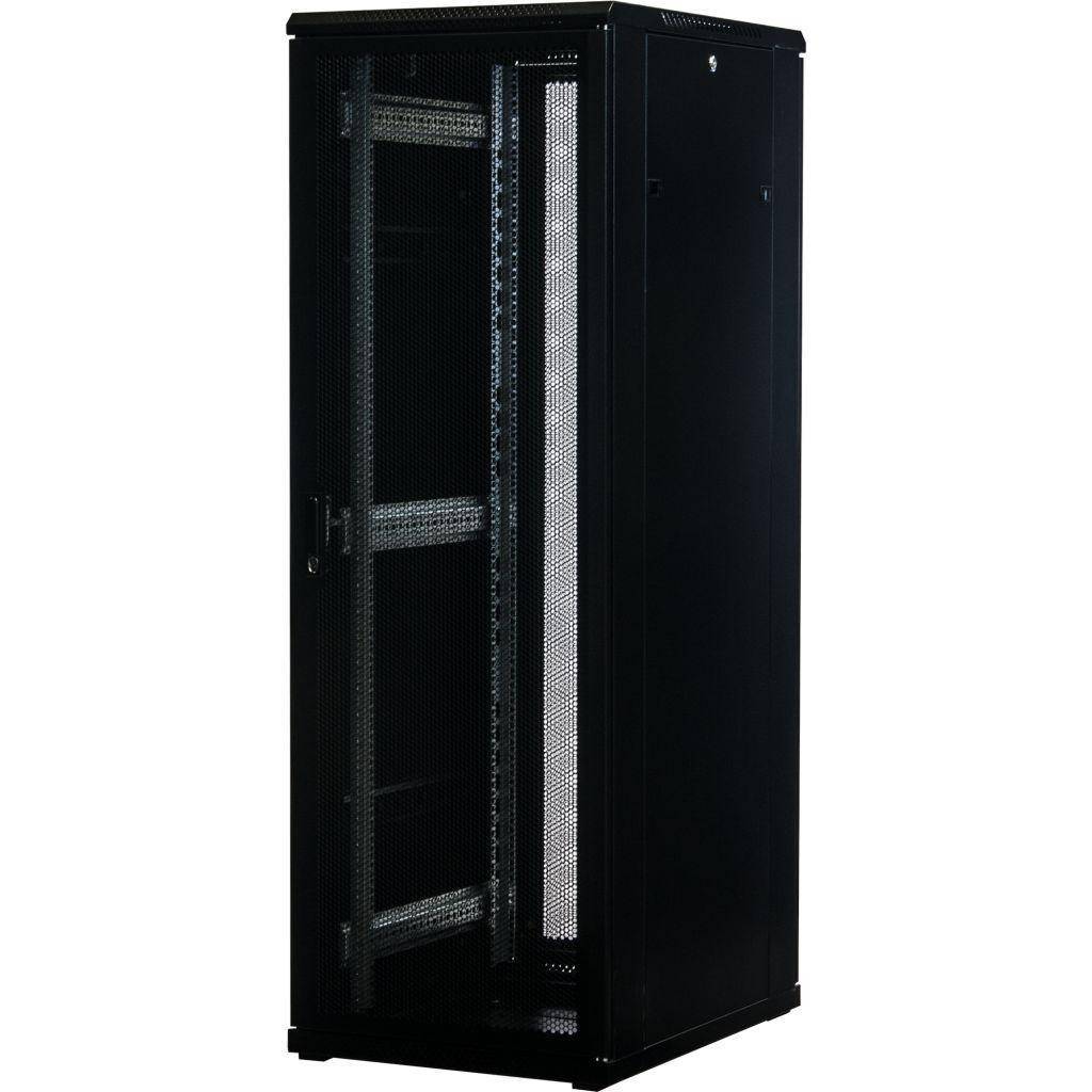 Rockstable 37HE 19 Zoll Serverschrank Netzwerkschrank (BxTxH) 600x800x1800mm mit Gitternetztüren - T