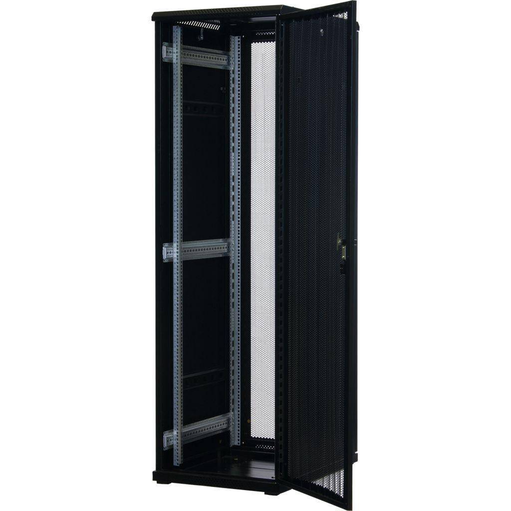 Rockstable 42HE 19 Zoll Serverschrank Netzwerkschrank (BxTxH) 600x800x2000mm mit Gitternetztüren - T