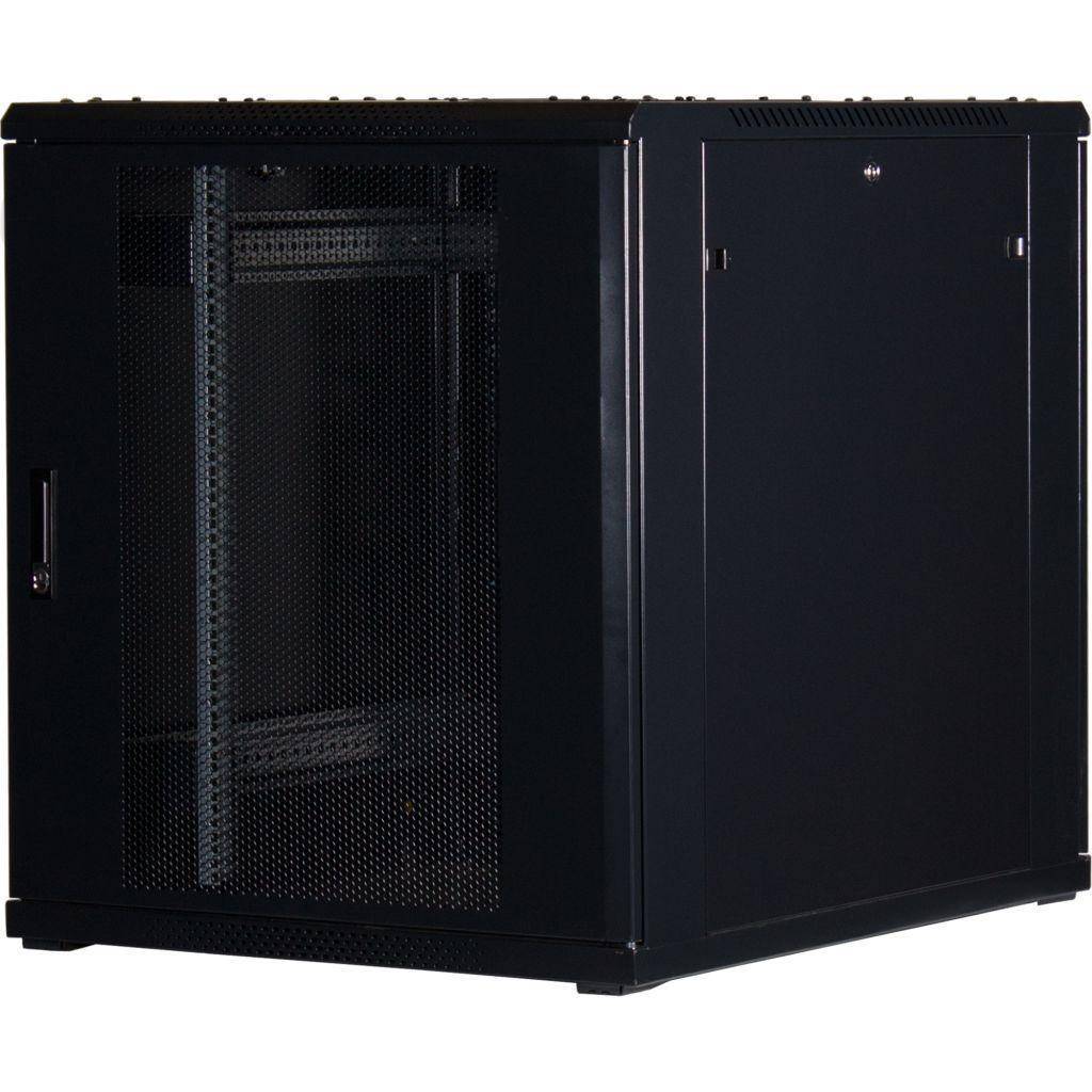 Rockstable 18HE 19 Zoll Serverschrank Netzwerkschrank (BxTxH) 800x1000x900mm Gitternetztüren - Türanschlag wechselbar - Türen und Seitenwände abne