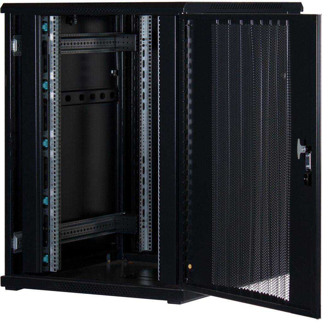 Rockstable 22HE 19 Zoll Serverschrank Netzwerkschrank (BxTxH) 800x1000x1200mm Gitternetztüren - Türanschlag wechselbar - Türen/Seitenwände abnehmb