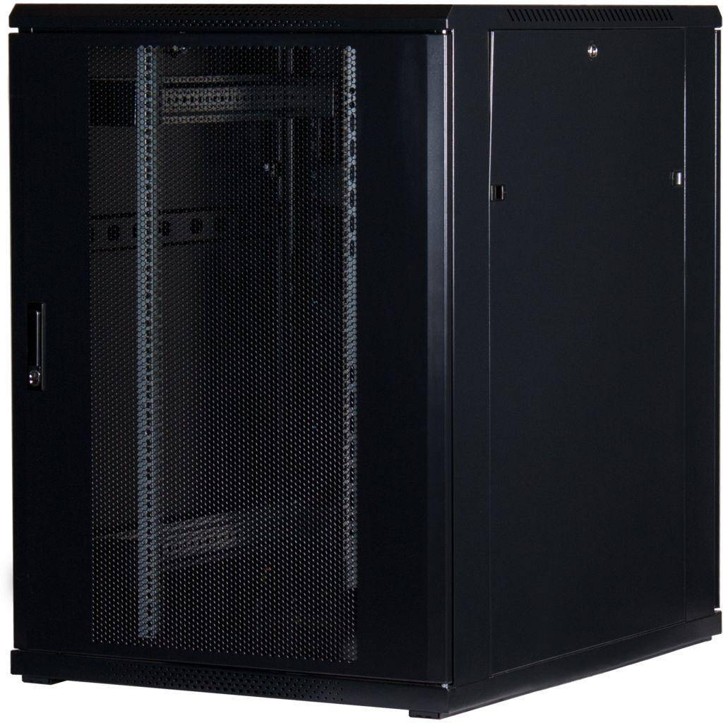 Rockstable 22HE 19 Zoll Serverschrank Netzwerkschrank (BxTxH) 800x1000x1200mm Gitternetztüren - Türanschlag wechselbar - Türen/Seitenwände abnehmb