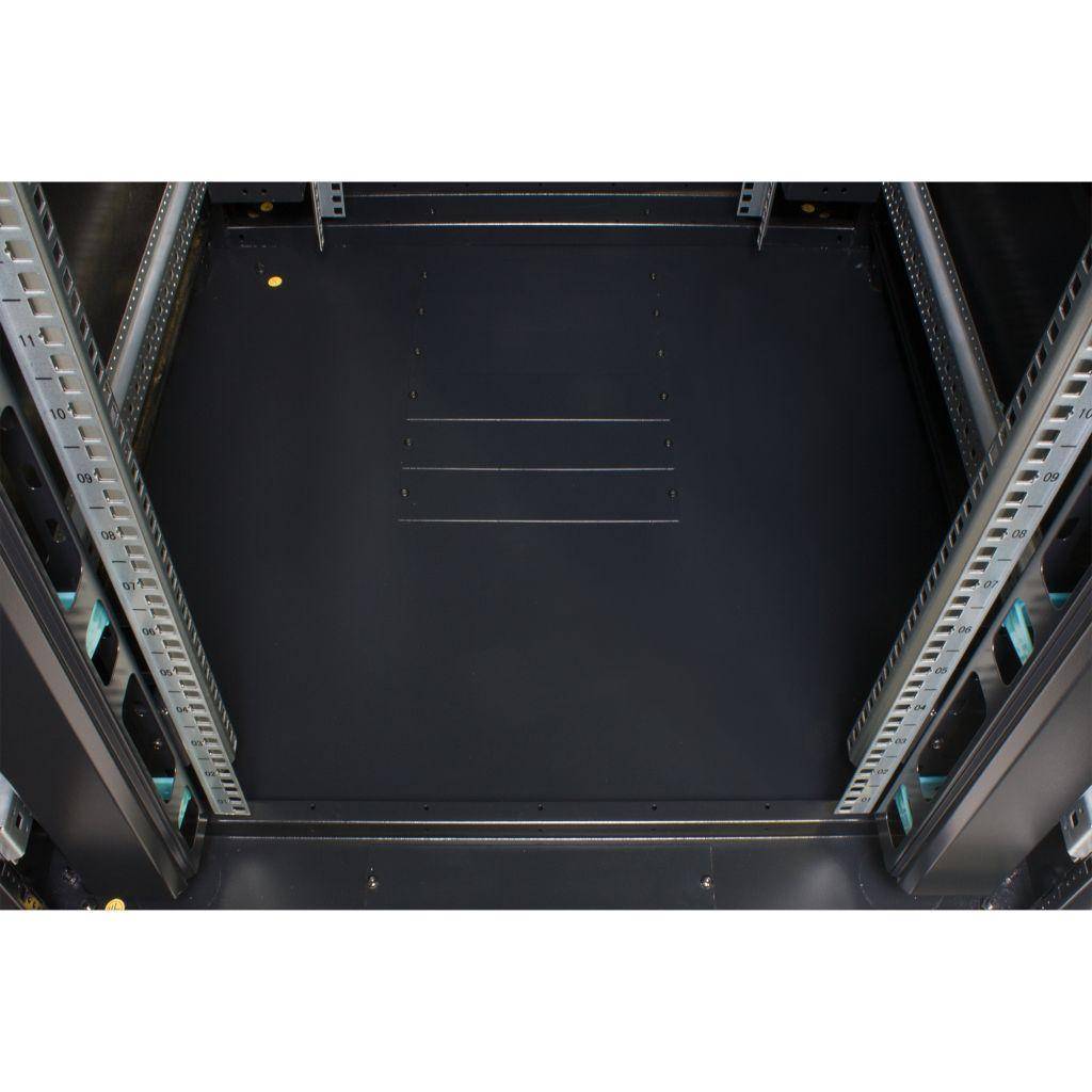 Rockstable 42HE 19 Zoll Serverschrank Netzwerkschrank (BxTxH) 800x1000x2000mm mit Glastür - Türanschlag wechselbar - Türen und Seitenwände abnehmb