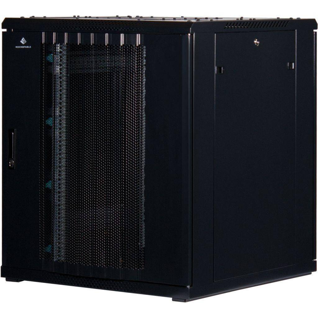 Rockstable 18HE 19 Zoll Serverschrank Netzwerkschrank (BxTxH) 800x800x900mm Gitternetztüren - Türans