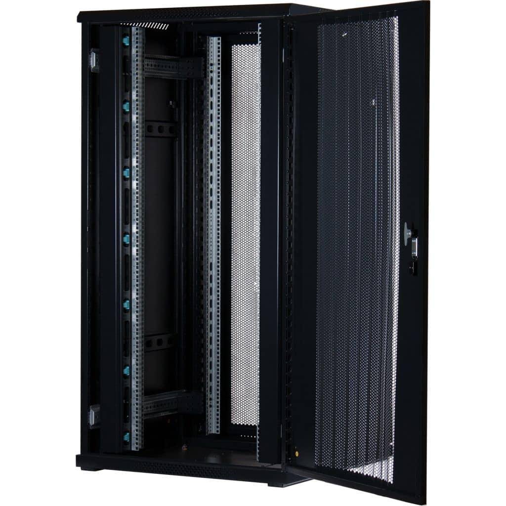 Rockstable 32HE 19 Zoll Serverschrank Netzwerkschrank (BxTxH) 800x800x1600mm Gitternetztüren - Türan