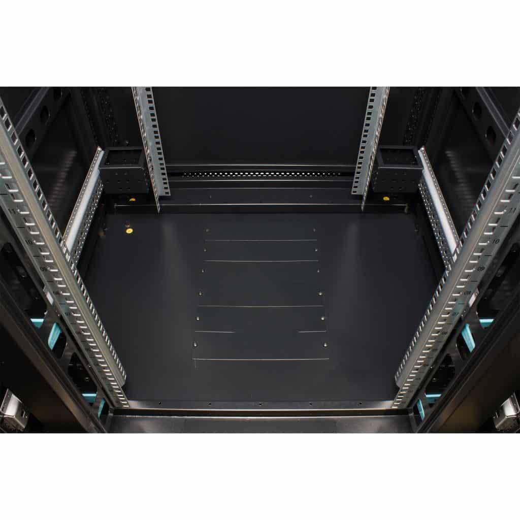 Rockstable 42HE 19 Zoll Serverschrank Netzwerkschrank (BxTxH) 800x800x2000mm Gitternetztüren - Türanschlag wechselbar - Türen/Seitenwände abnehmba