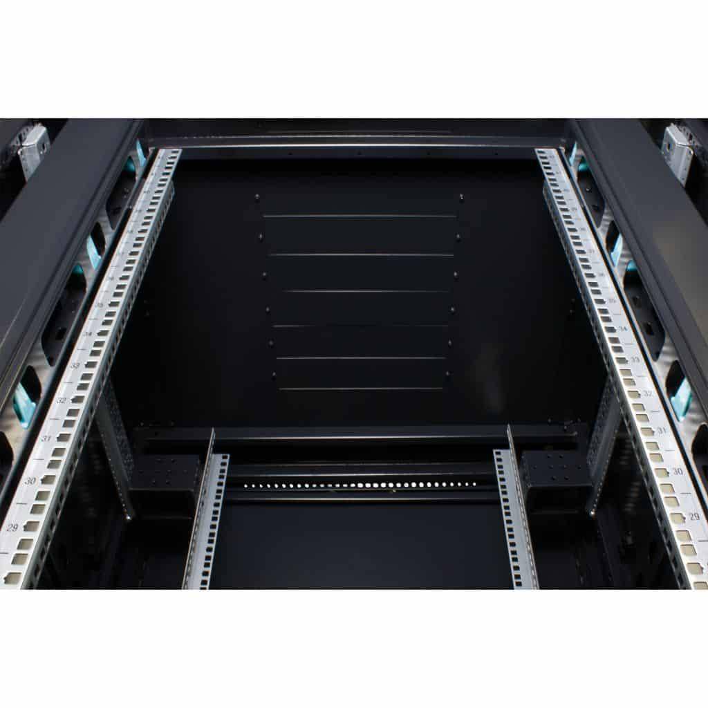 Rockstable 32HE 19 Zoll Serverschrank Netzwerkschrank (BxTxH) 800x800x1600mm Gitternetztüren - Türan