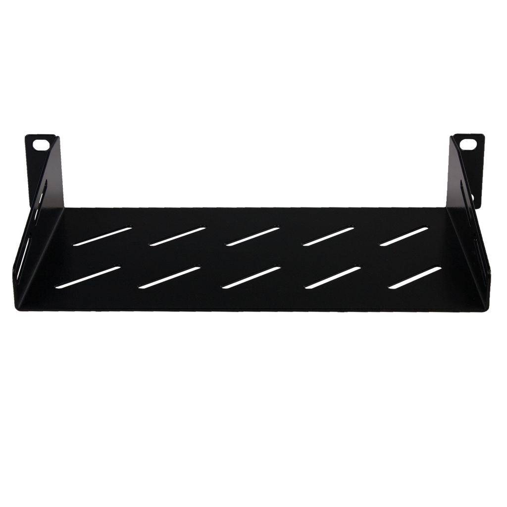 Rockstable 1 HE 10" Fachboden - Regalboden - Schwarz - SPCC - Stahl - 1U - Oval - 25,4 cm (10 Zoll)