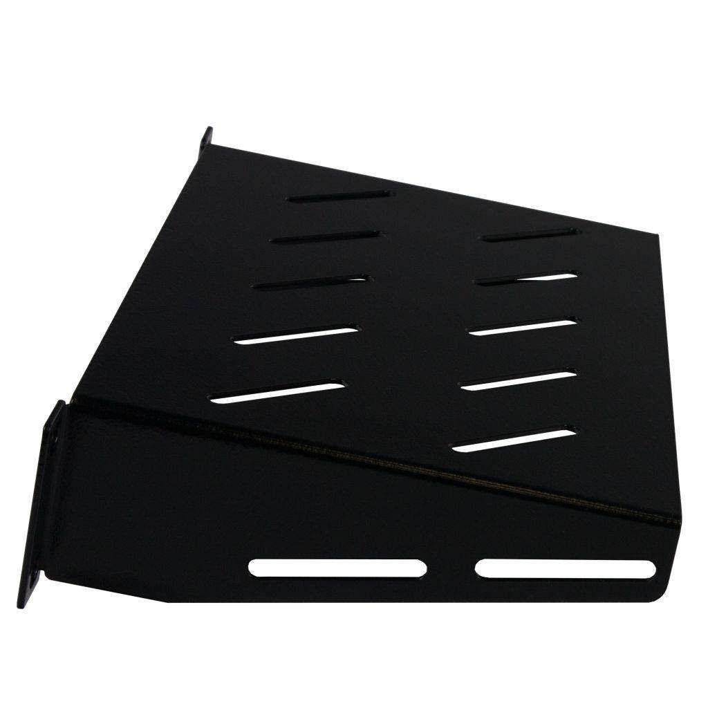 Rockstable 1 HE 10" Fachboden - Regalboden - Schwarz - SPCC - Stahl - 1U - Oval - 25,4 cm (10 Zoll)