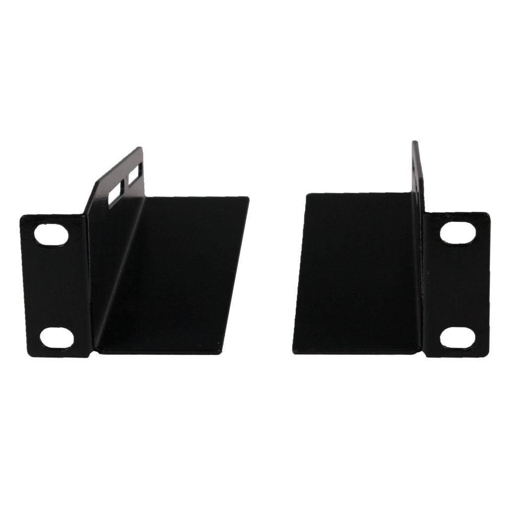 Rockstable 10" L-Trageschienen - Regal-Schienenset - Schwarz - SPCC - Stahl - 1U - Oval - 25,4 cm (1