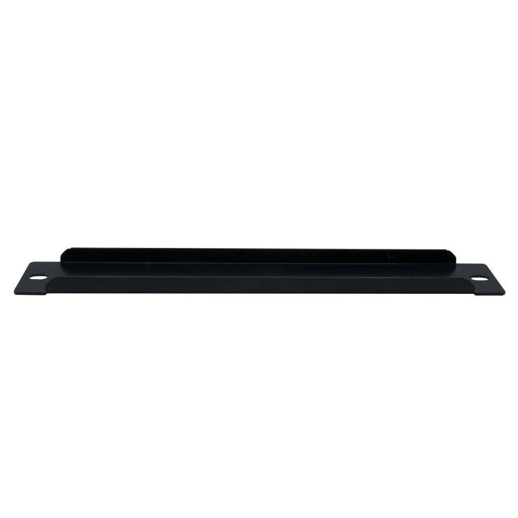Rockstable 1 HE 10" Abdeckplatte - Regal-Abdeckung - Schwarz - SPCC - Stahl - 1U - Oval - 25,4 cm (1