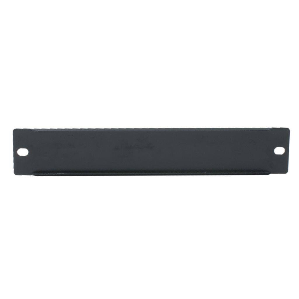 Rockstable 1 HE 10" Abdeckplatte - Regal-Abdeckung - Schwarz - SPCC - Stahl - 1U - Oval - 25,4 cm (1