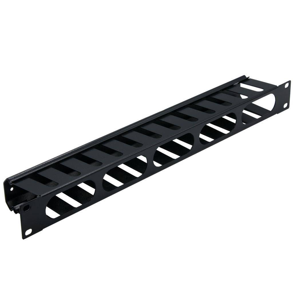 Rockstable 1 HE 19" Rangierpanel - Kabelmanagementtafel - Schwarz - SPCC - Stahl - 1U - 48,3 cm (19