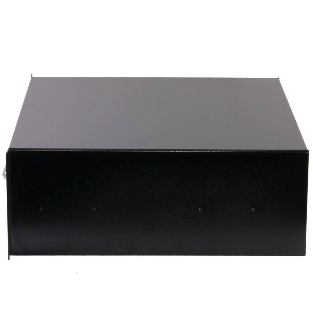 Rockstable 3 HE 19" Abschließbare Schublade - Schubladeneinheit - Schwarz - Stahl - 3U - Oval - 48,3 cm (19")