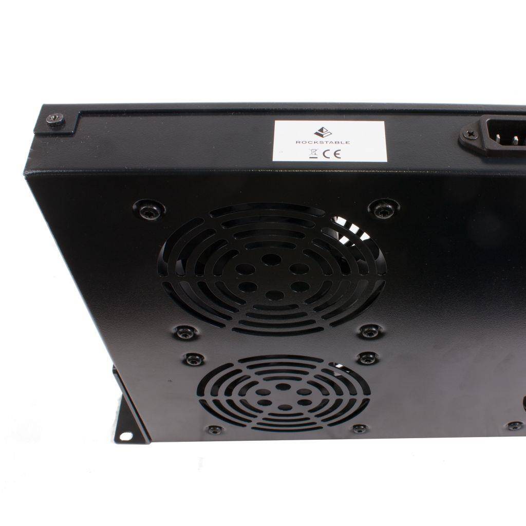 Rockstable 1 HE 19" Belüftungselement - Kühlgebläse - Schwarz - Stahl - 4 Lüfter - 12 cm - 440 m³/h