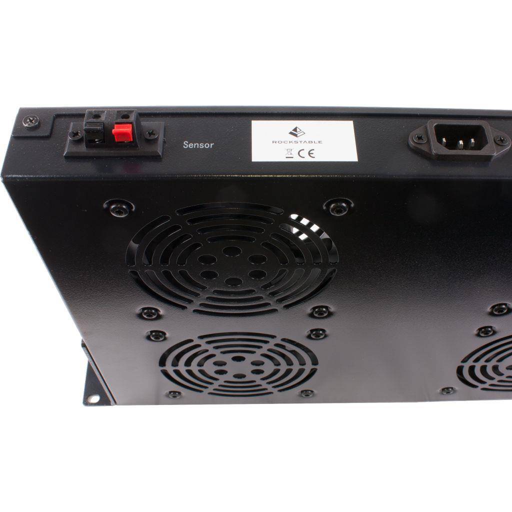 Rockstable 1 HE 19" Belüftungselement - Kühlgebläse - Schwarz - Stahl - 4 Lüfter - 12 cm - 440 m³/h