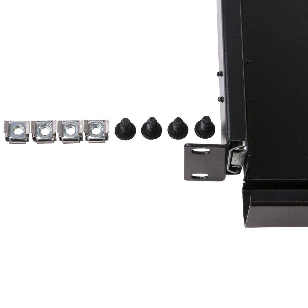 Rockstable 1 HE 19" Schublade - Schubladeneinheit - Schwarz - Stahl - 1U - Oval - 48,3 cm (19 Zoll)