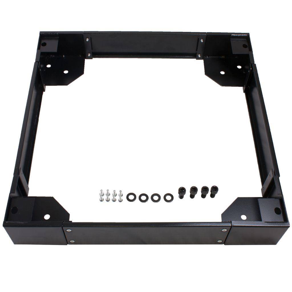 Rockstable 19" Sockel - Rollenplattform - Schwarz - SPCC - Stahl - 48,3 cm (19 Zoll) - 600 mm - 600