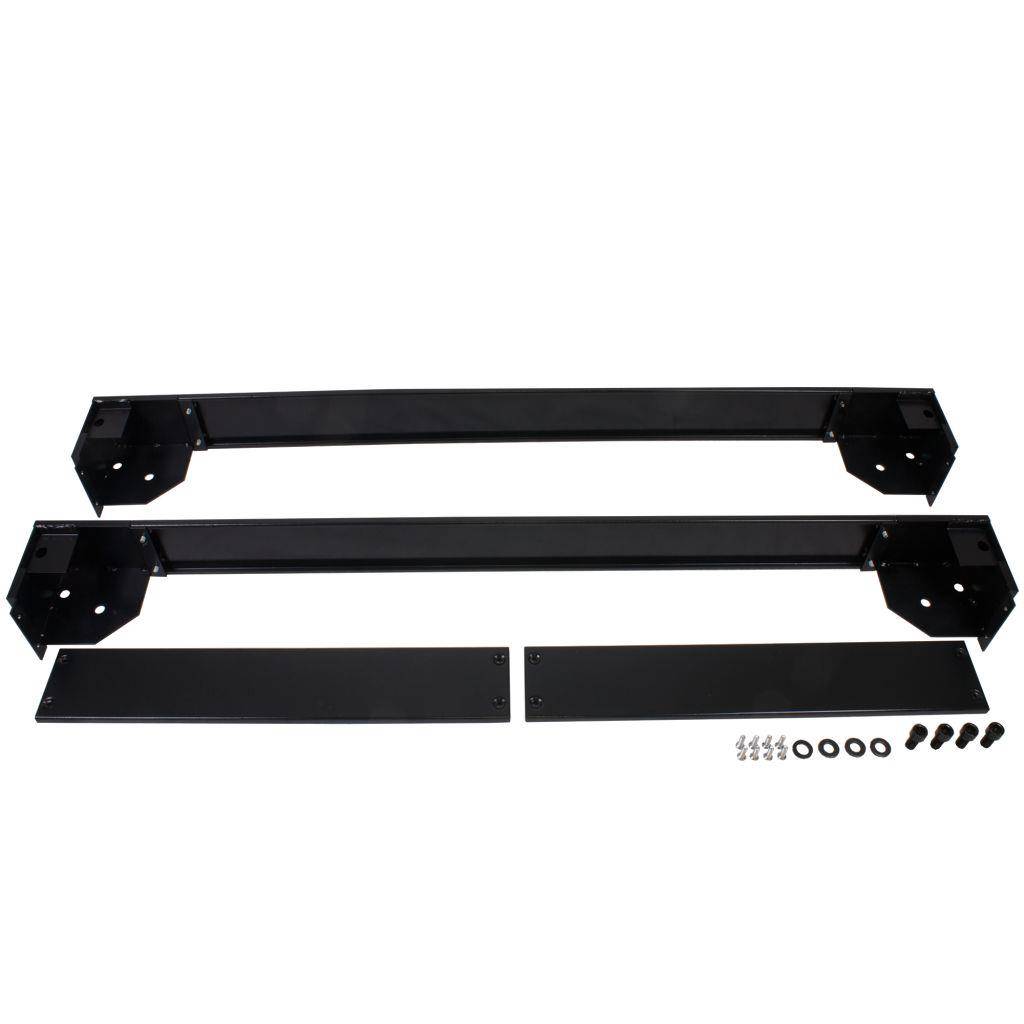 Rockstable 19" Sockel - Rollenplattform - Schwarz - SPCC - Stahl - 48,3 cm (19 Zoll) - 800 mm - 1200