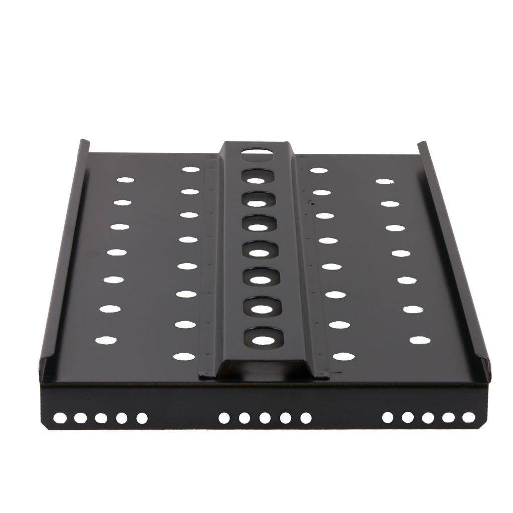 Rockstable 1 HE 19" Schwerlast Fachboden - Regalboden - Schwarz - SPCC - Stahl - 60 kg - 1U - Oval