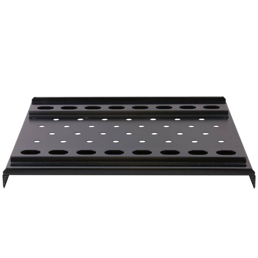 Rockstable 1 HE 19" Schwerlast Fachboden - Regalboden - Schwarz - SPCC - Stahl - 60 kg - 1U - Oval