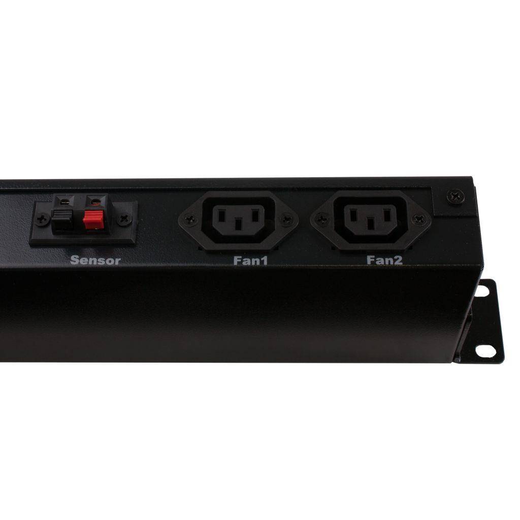 Rockstable 1 HE 19" Digital-Thermostat - Thermostat - Schwarz - Stahl - 1U - IP23 - 48,3 cm (19 Zoll