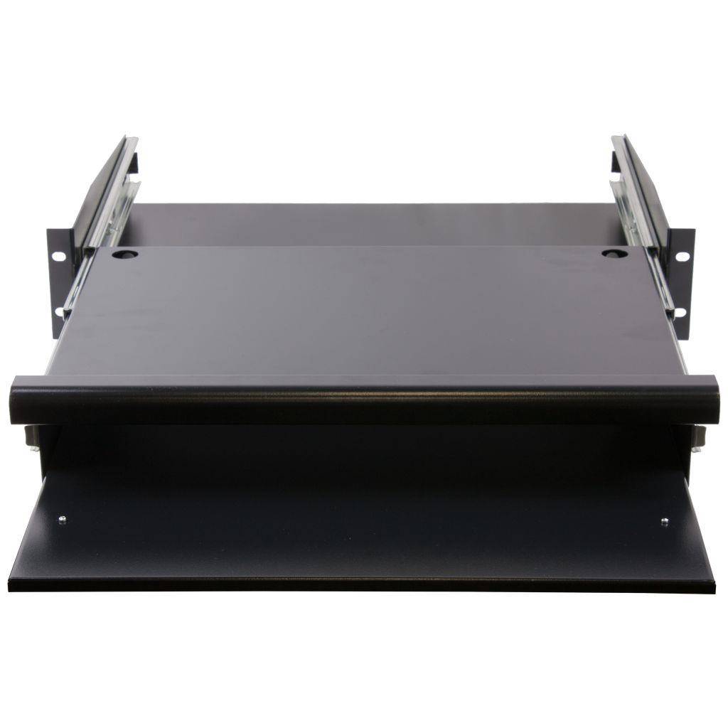 Rockstable 2 HE 19" Schublade - Schubladeneinheit - Schwarz - SPCC - Stahl - 2U - Oval - 48,3 cm (19