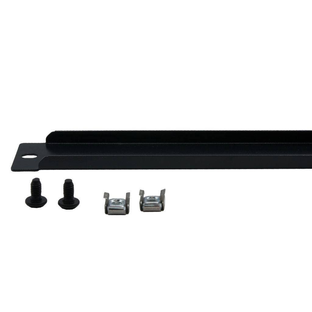 Rockstable 1 HE 19" Abdeckplatte - Regal-Abdeckung - Schwarz - SPCC - Stahl - 1U - Oval - 48,3 cm (1